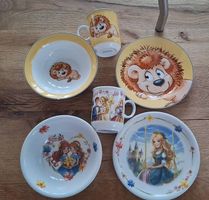 Geschirrset aus Steinzeug für Kinder