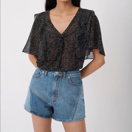 Maje jeans shorts size M/38
