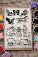 Neues Set Motivstempel  Tierli  11x16 cm NEU