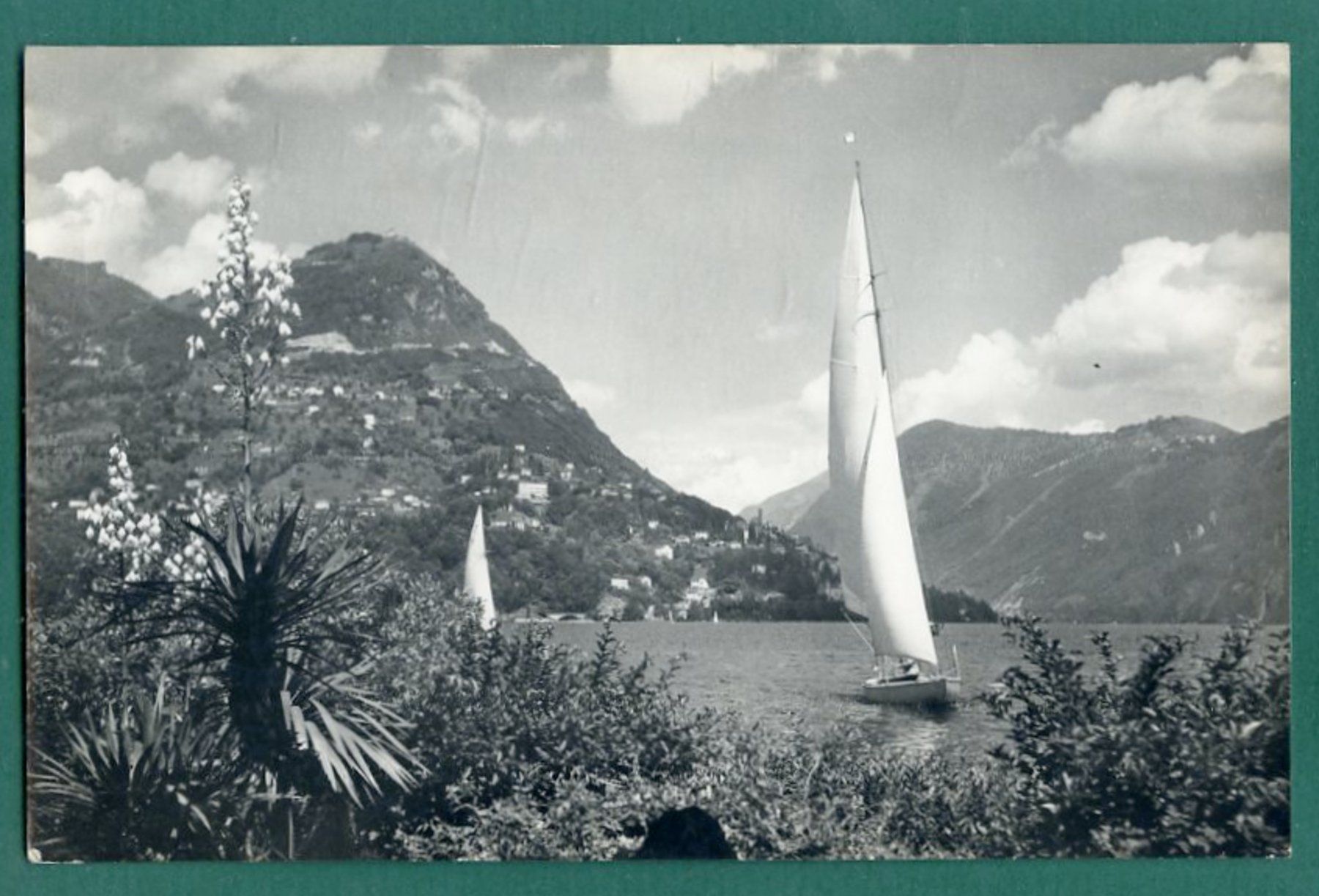 Cartoline postali: Lugano, Monte Brè, gelaufen – Usato da Sargans venduto da Hausi1951