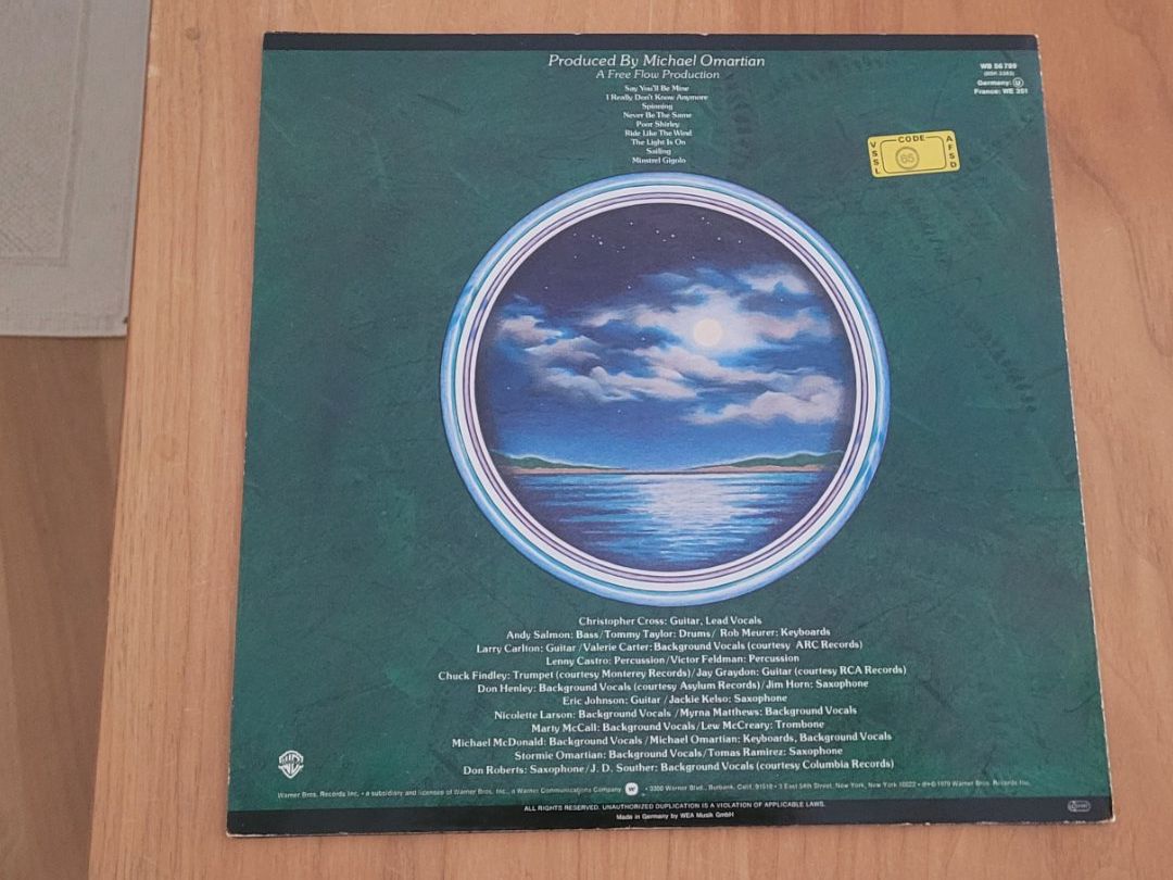 Dischi in vinile: LP Christopher Cross – Usato da Martigny venduto da MZ-67 1