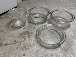 Hergiswiler Glas R.  Niederer  Schüsseln Schalen 4 Stück