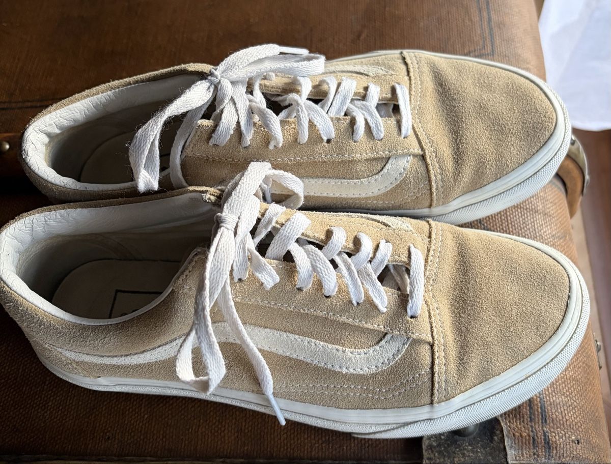 Vans Scarpe da uomo: Vans Old Skool suède couleur beige, taille EUR 39, excel – Usato da genève venduto da Valou10