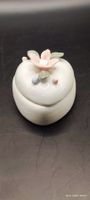 Schmuckdose Herz Dose Porzellan Retro Vintage Blume Geschenk