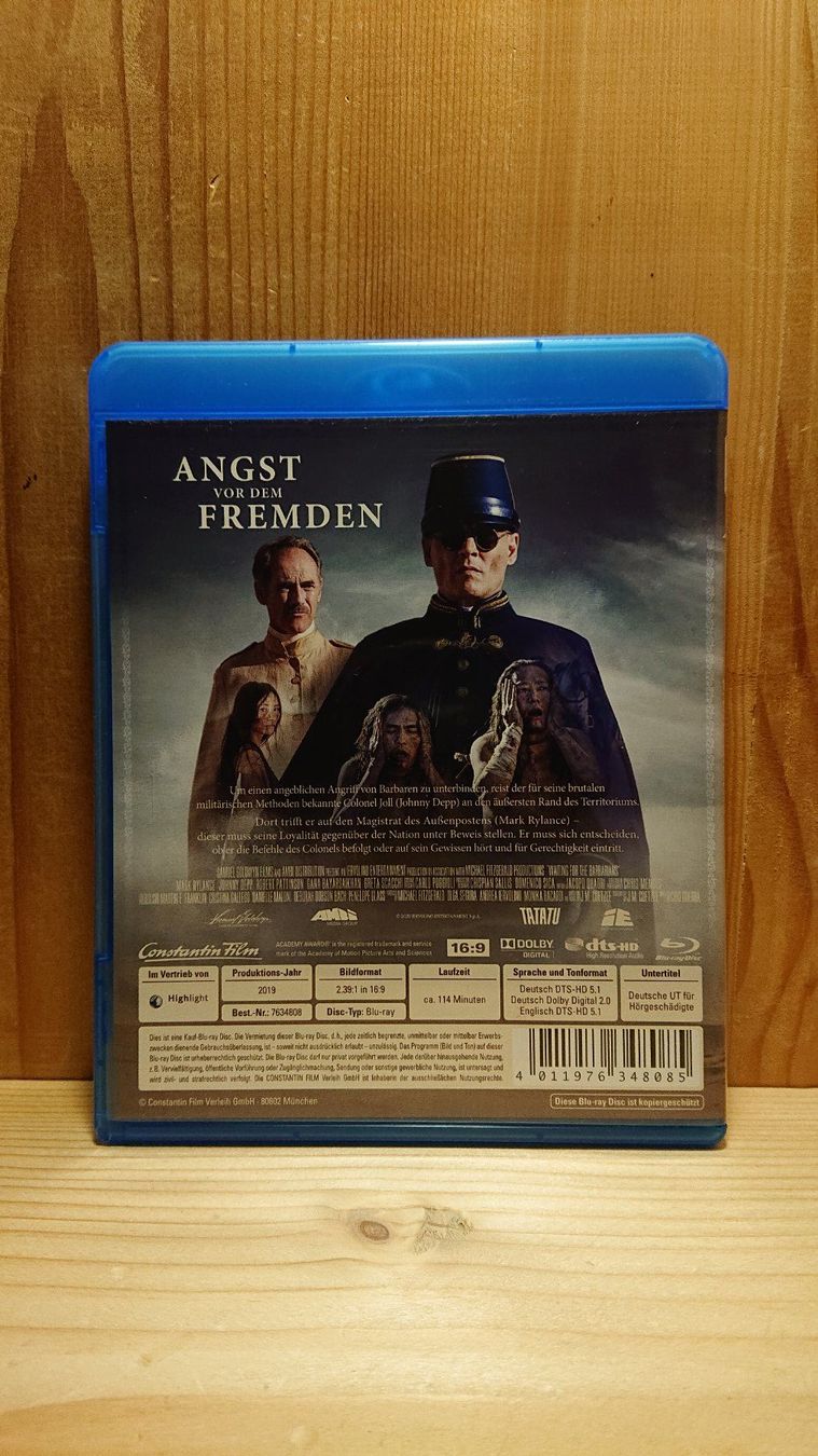 Tutti i DVDs: WAITING FOR THE BARBARIANS Blu-Ray mit Johnny Depp – Usato da Wilderswil venduto da Exebub 1