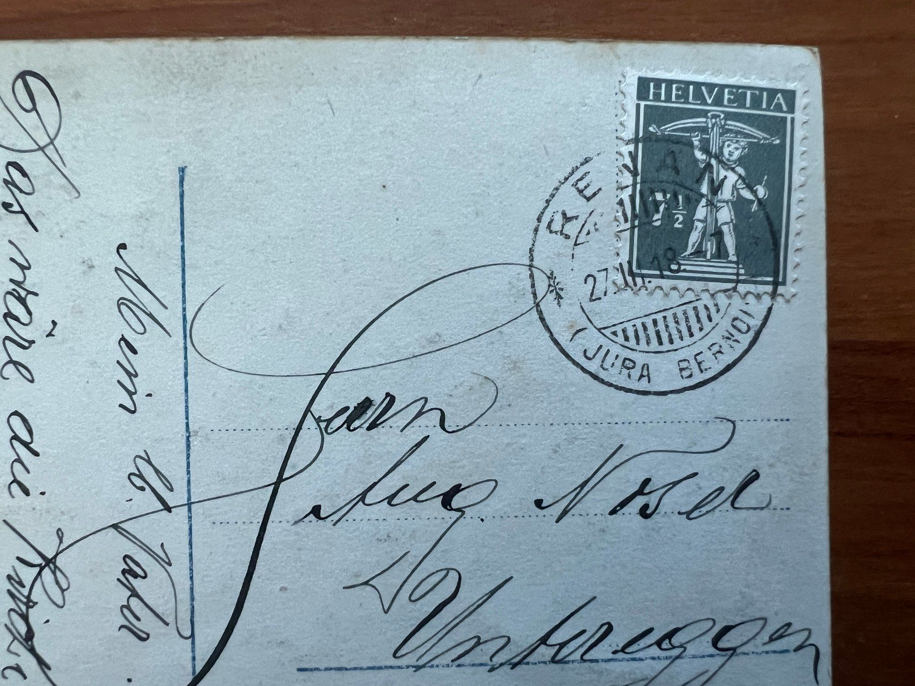 Cartoline postali: AK  1918 St. Imier   (G2064) – Usato da Hinwil venduto da Sidi4 1