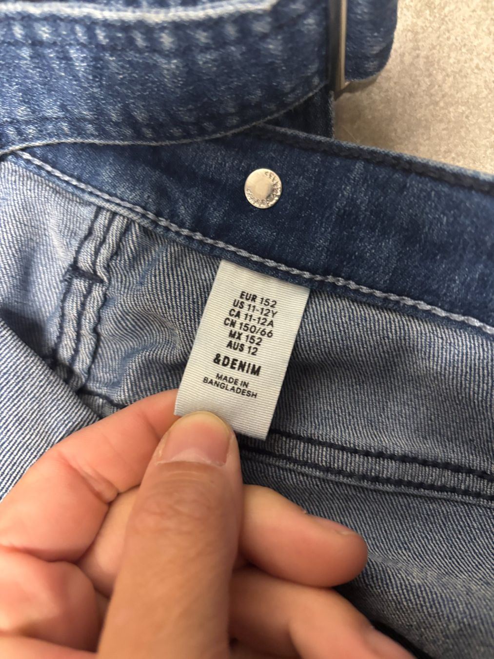Hosen: Salopette en jean denim taille 152 – Gebraucht aus Salvenach von gwenwywar 1