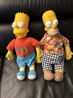 Simpsons Figuren Bart und Homer Stoffpuppen Set gebraucht