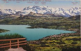 ZÜRICH - Blick vom Uetliberg auf Glärnischkette & Zürichsee