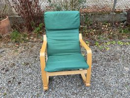 Vintage IKEA Schaukelstuhl POÄNG Rocking Chair Rarität