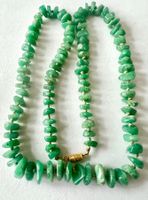 Jade in Grün – Vintage Longkette handgeknüpft - 65cm Unikat
