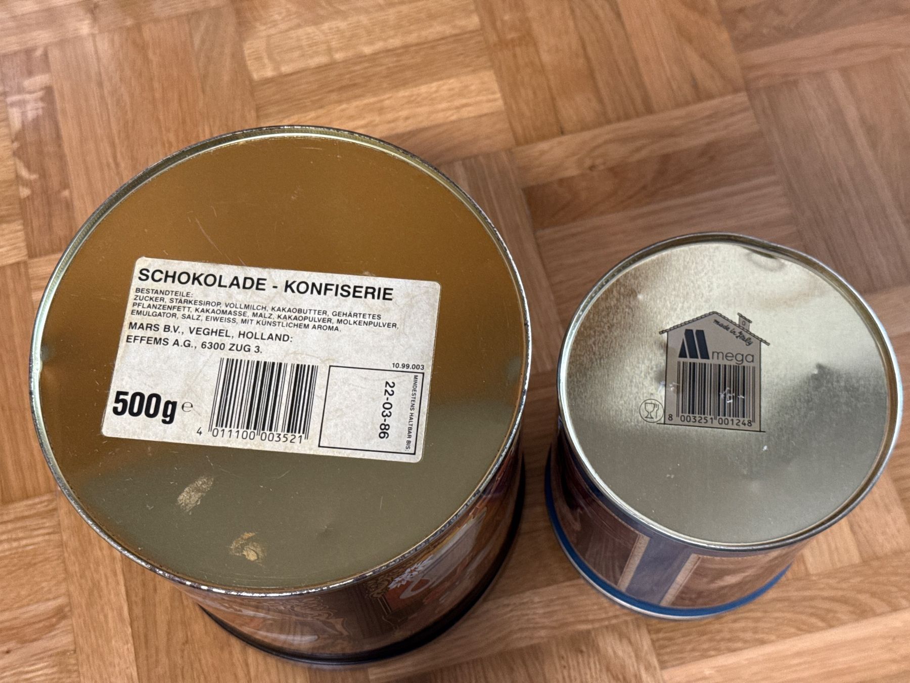 Contenitori & Simili: 2 alte Metalldosen Mars und Katzen – Usato da Andelfingen venduto da Judy0007 4