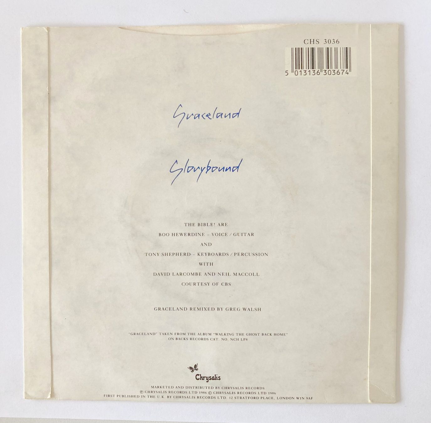 Vinyles: THE BIBLE - GRACELAND – D'occasion à Bottens par hotter-than-hell 1