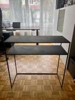 Schwarzer Konsolentisch/Beistelltisch, neuwertig, metall