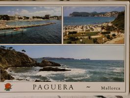 Mallorca Postkarte Paguera, Spanien, Vintage