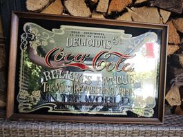 Coca-Cola Werbespiegel Vintage 60 × 40 cm