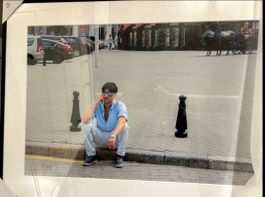 Kunst, Gerahmtes Foto: Mann auf Reise, Original 1/1 Italien