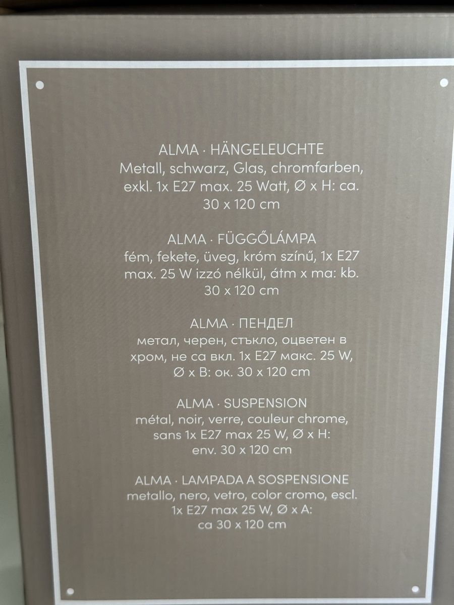 Lampade: Pendelleuchte  – Nuovo e nell'imballaggio originale da Bern venduto da TopG786 1