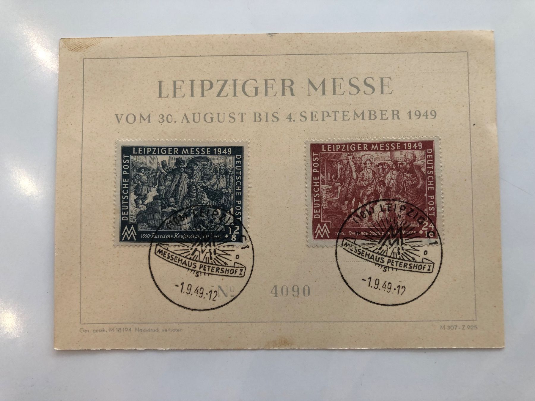 Tutti i francobolli: 4 MESSEKARTEN AUSTRIA 1948-51 – Usato da Lufingen venduto da Rac0 1