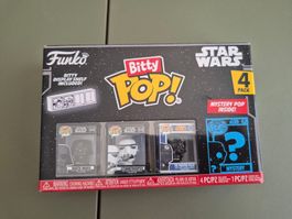 Funko Bitty Pops Darth Vader, Storm Trooper, Fighter Pilot