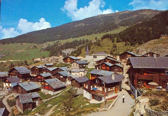 Cartoline postali: Jeizinen   VS  ob Gampel         um 1987 – Usato da Brig venduto da Valcards54