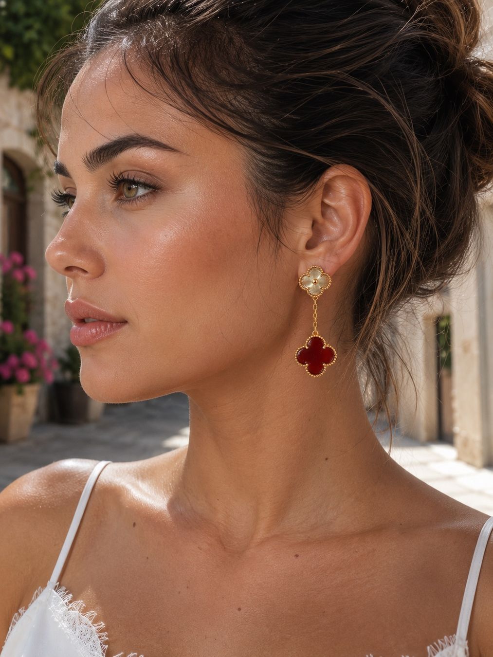 Ohrringe & -stecker: Boucles d'oreilles trèfle, plaqué or – Neu und originalverpackt aus St-Maurice von Sandrinette123 4