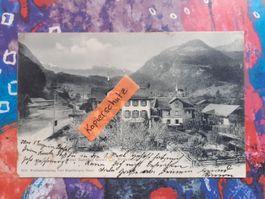Giswil Hotel Buffet Bahnhof um 1904  AK Obwalden Häuser