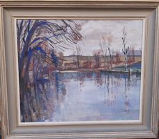 P-.Rt PERRIN (1904-1954)bord  de l'Orbe