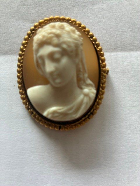 Broches & Aiguilles: camée encadré-nacre sur agate – D'occasion à Evilard par nenette01