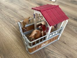 Schleich Horse Club Stall mit Reiter und Pferd