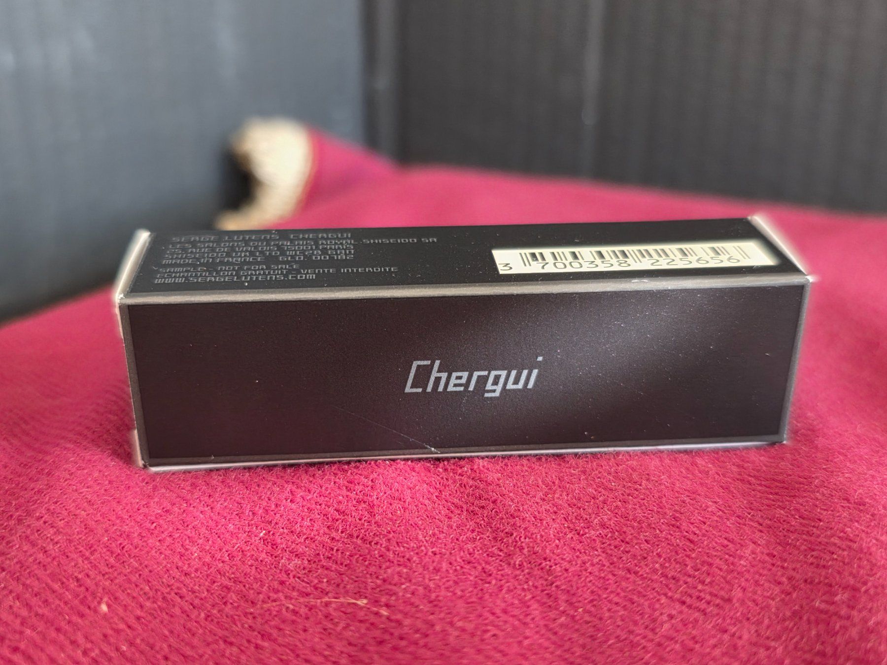 Serge Lutens Profumi & Eau de Toilette: Serge Lutens Chergui, 1ml Parfum Probe neu! – Nuovo e nell'imballaggio originale da Winterthur venduto da Bratwurstbrater