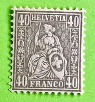 Sitzende Helvetia UNGESTEMPELT    Siehe Original Fotos