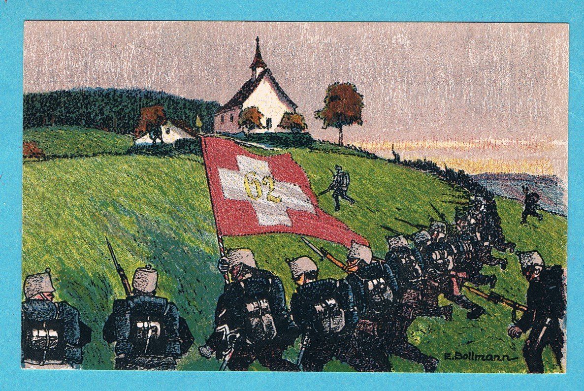 Cartoline postali: Feldpostkarte GRENZDIENST 1914 BATAILLON 62 ! – Usato da Seedorf venduto da Carabella3