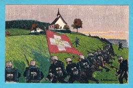 Feldpostkarte GRENZDIENST 1914 BATAILLON 62 ! Ab Fr.1!