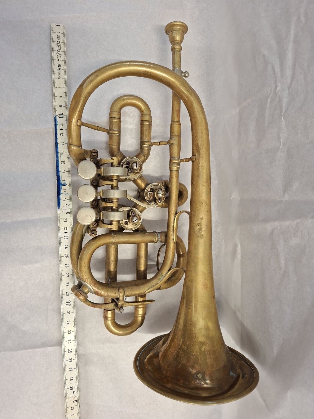 Strumenti musicali: Trompete Kornett Ventil 3 Ventile Messing antik  – Usato da Olten venduto da Mezopotamya 6