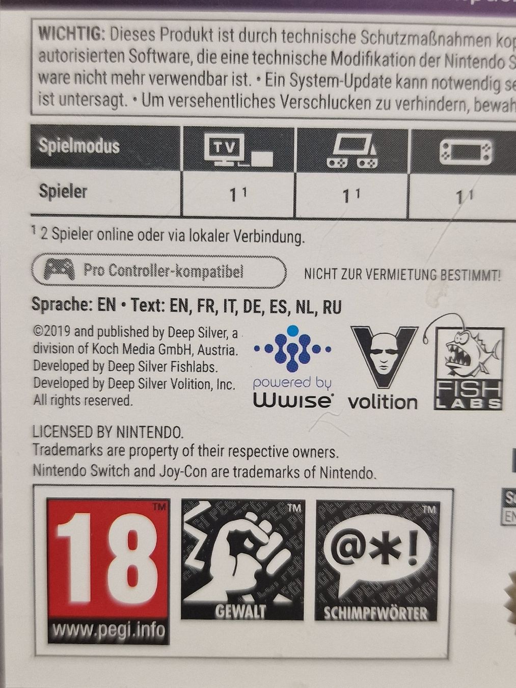 Nintendo Giochi: Saints Row The Third Remastered Nintendo Switch 100% Uncut – Usato da Herzogenbuchsee venduto da ioa_zcm6 3