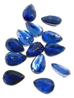 2x Kyanites poire bleues 9x6 mm - Valeur 90.- Fr