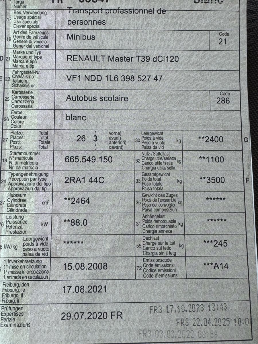 Renault Nutzfahrzeuge: Renault Master T39 dCi 120 – Gebraucht aus Rue von llaika789 9