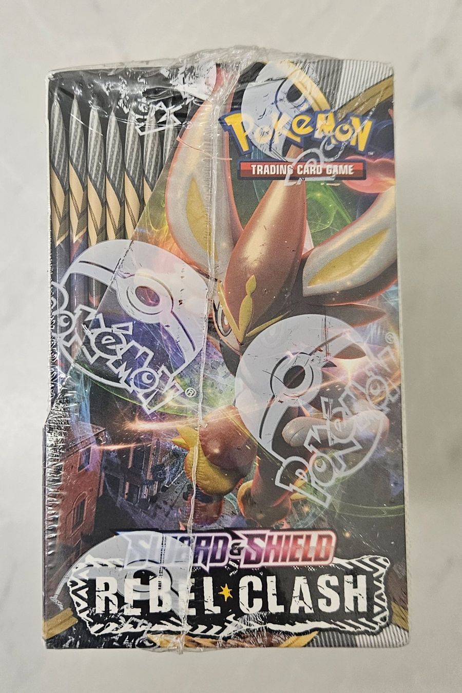 Pokémon Carte collezionabili: Pokémon Sword & Shield Rebel Clash Booster Box / Display – Nuovo e nell'imballaggio originale da Regensdorf venduto da 8Collect 5