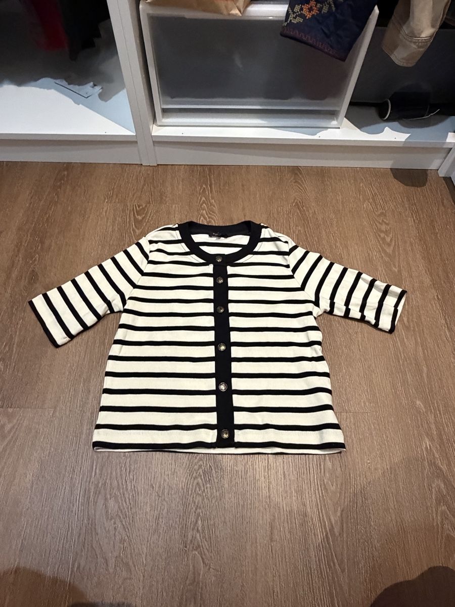 Massimo Dutti Gilet & Giacche senza maniche: Gilet rayé noir blanc S – Nuovo (secondo la descrizione) da Puidoux venduto da shi_rgk7 1