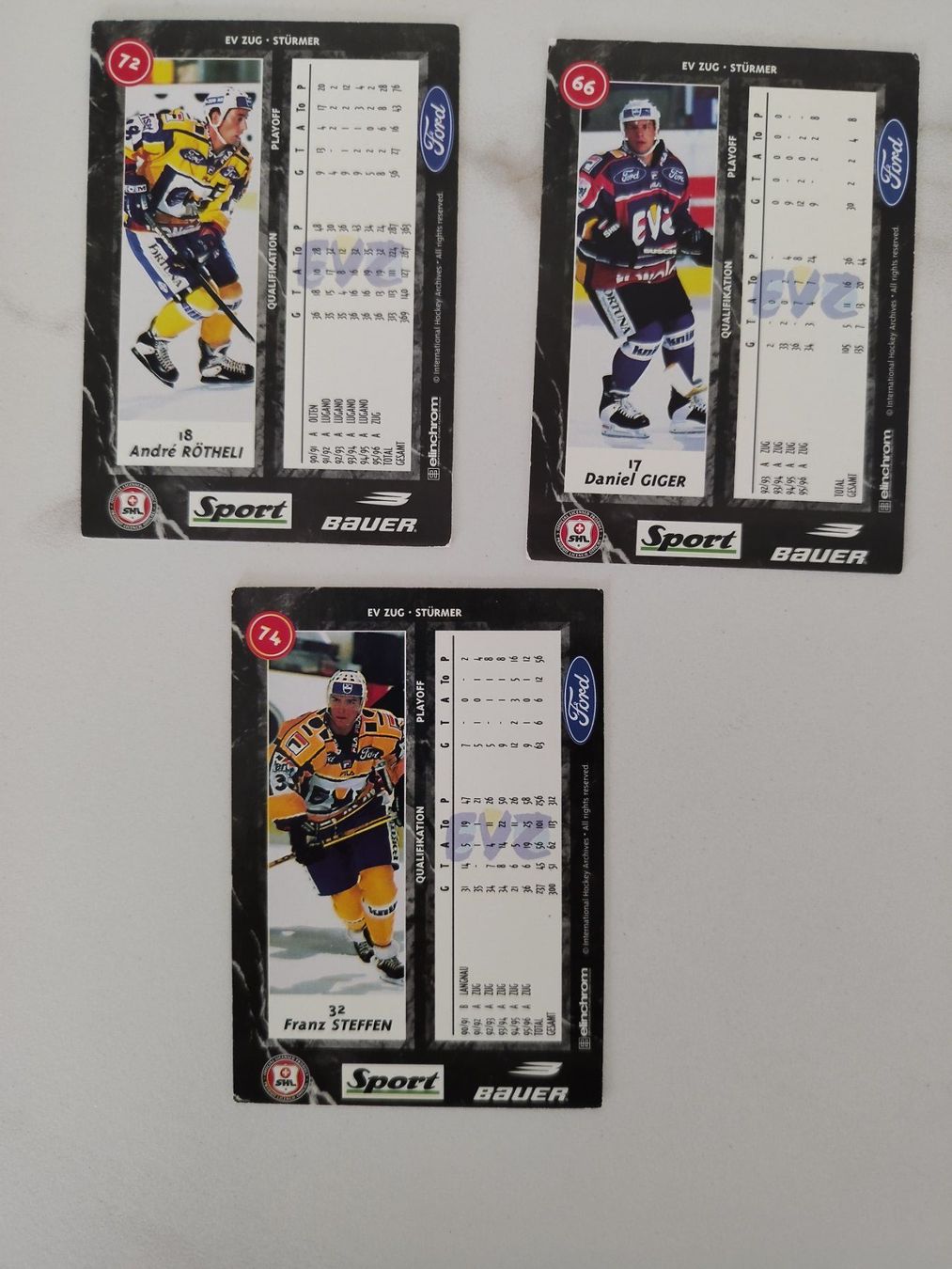 Carte collezionabili: Divers cartes EV Zoug 96-97 – Usato da Plagne venduto da gigi204 1