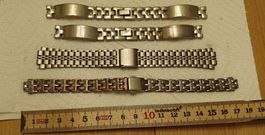 Uhrenarmbänder Set 4 Stück Metall, gebraucht 