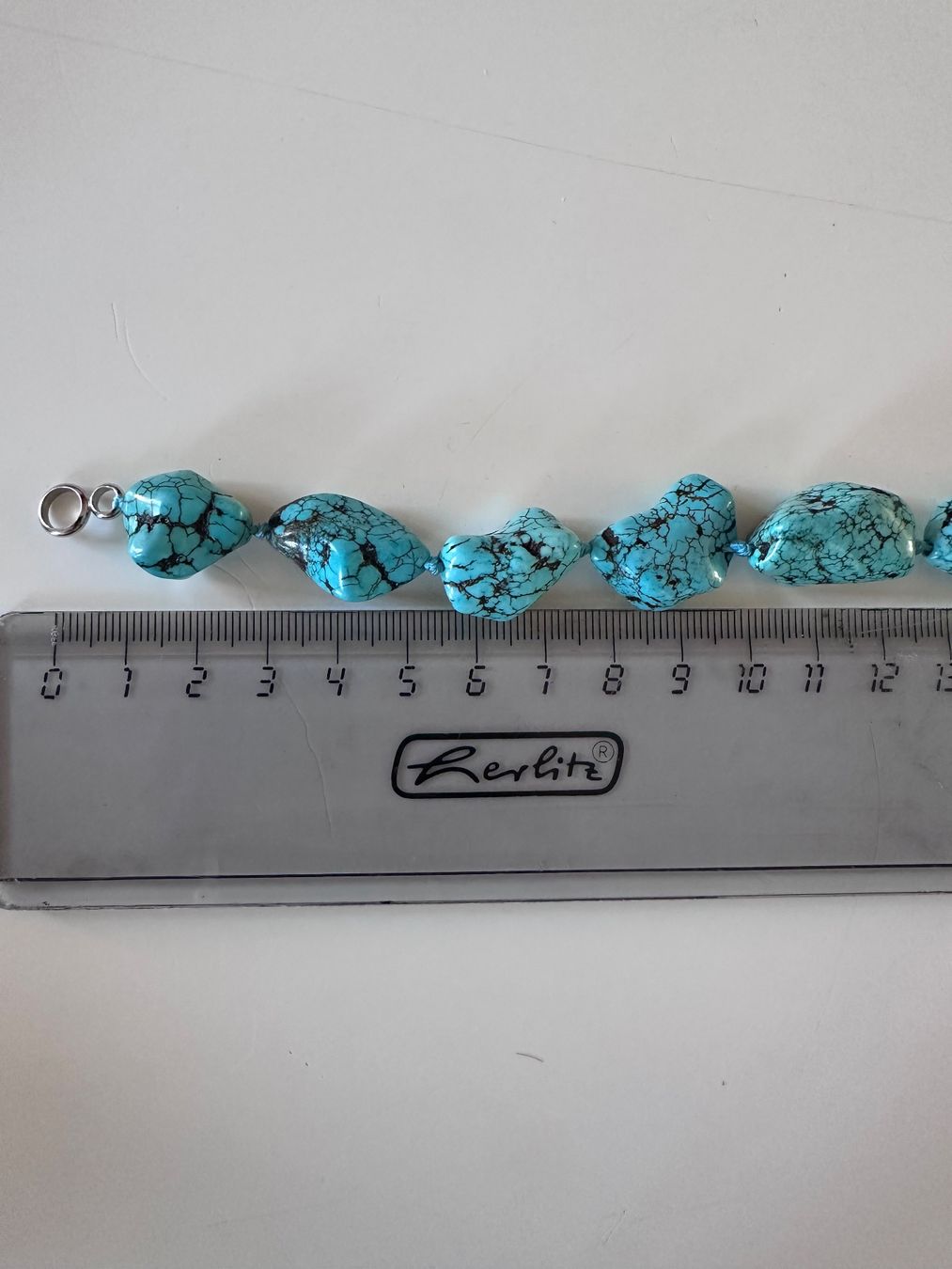 Ketten: Collier vintage gros galets turquoise 54 cm – Gebraucht aus Lausanne von jul_v9ht 1