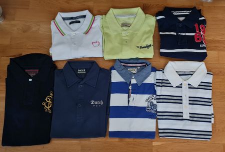 7 X POLOSHIRTS ZARA, ESPRIT,DATCH GRÖSSE M