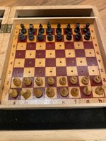 Jeux d'echec de voyage en bois