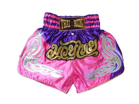 Muay Thai Shorts Unisex Pink M-3XL MMA Boxen Training 050