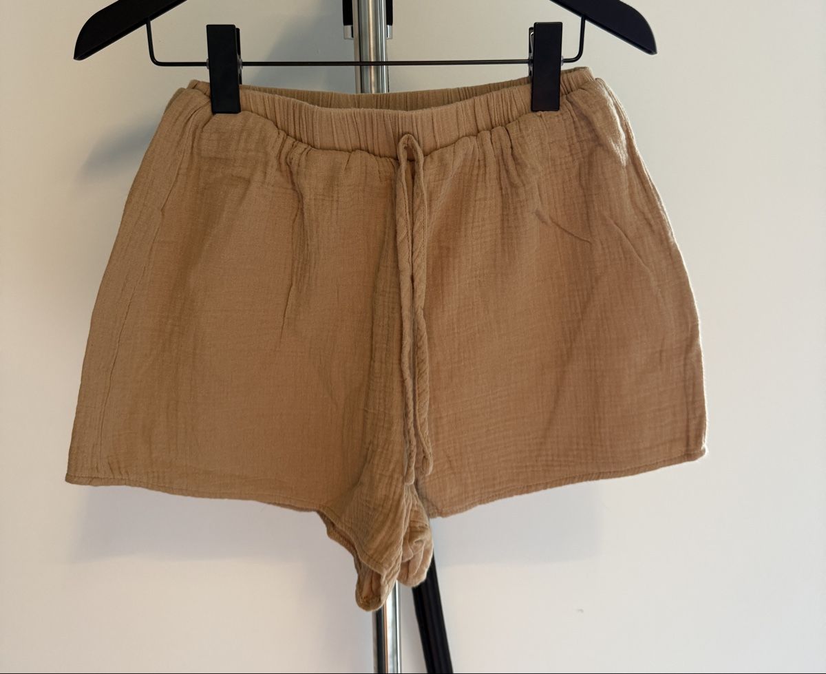 Hosen: Short d'été beige, taille élastique convient à un S/M – Neu (gemäss Beschreibung) aus Sion von bar_r96b