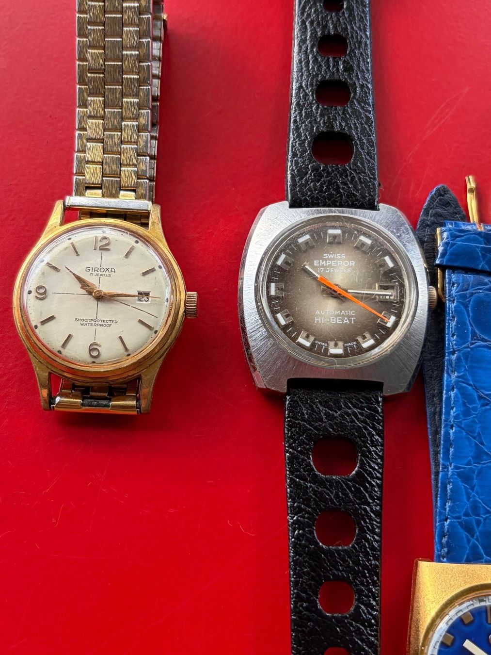Uhren: Set von 7 vintage Herrenuhren – Defekt aus Zürich von Airflow22 1