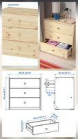 Wooden 3-Drawer Chest - RAST Ikea