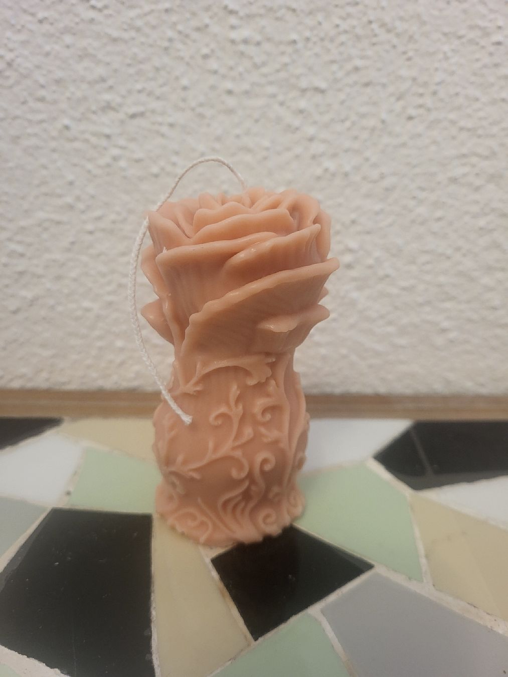 Candele: Hautfarbige Rose Kerze – Usato da Oberentfelden venduto da rog_7cbw 1